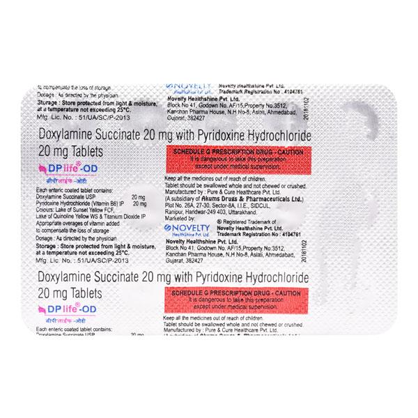 Buy DPLIFE OD Tablet 15's Online at Upto 25% OFF | Netmeds