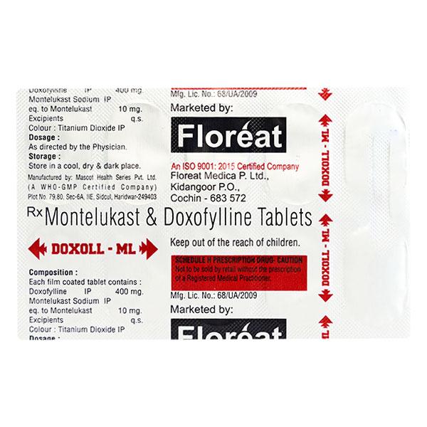 Buy DOXOLL ML Tablet 10's Online at Upto 25% OFF | Netmeds