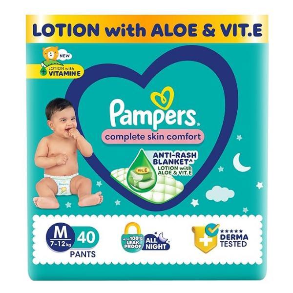 Pampers Complete Skin Comfort Anti Rash Blanket Diaper Pants (M) 40's