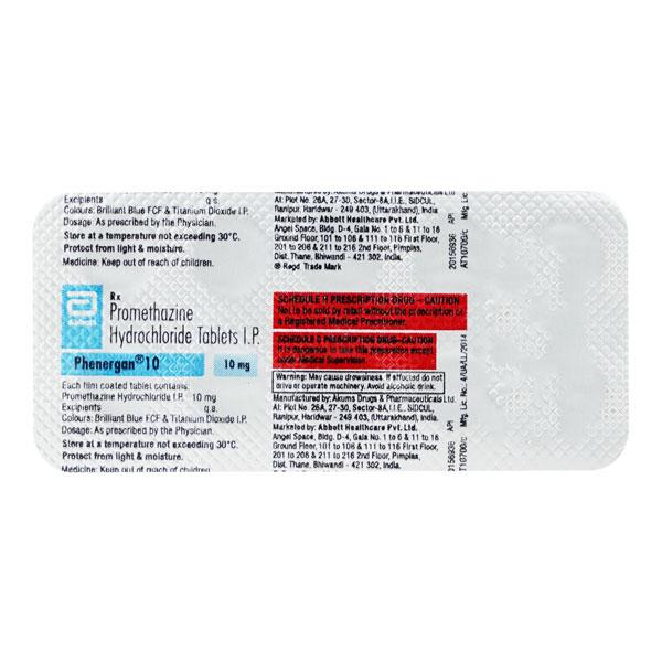 phenergan 10mg tablets