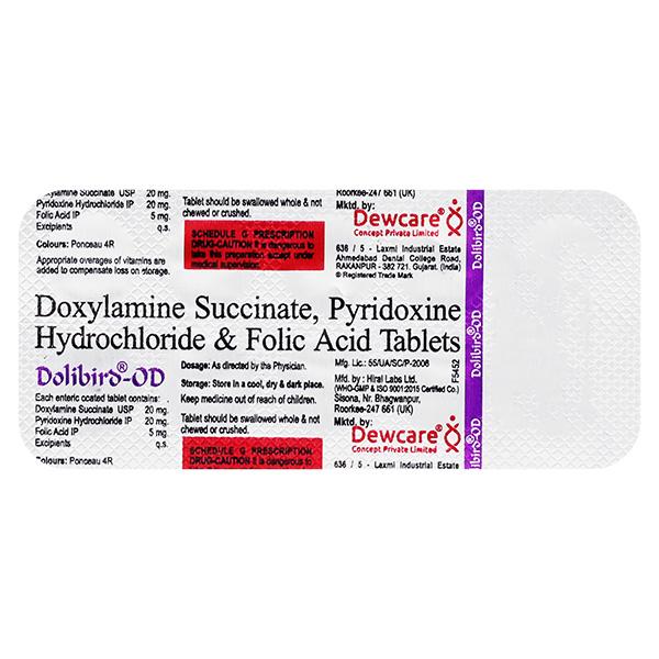 DOLIBIRD OD Tablet 10's Price, Uses, Side effects, Substitutes | Netmeds