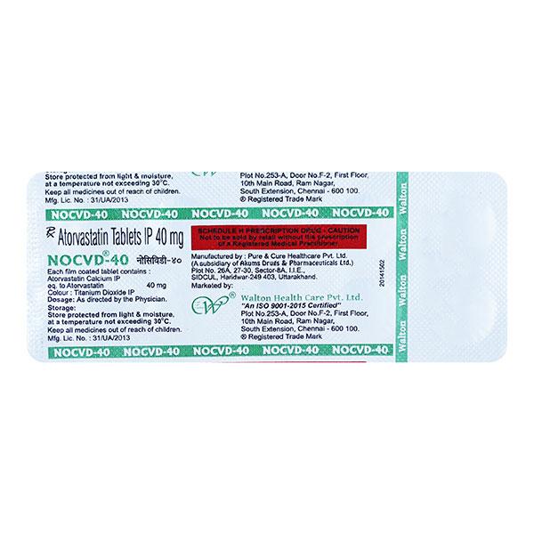 Buy NO CVD 40 Tablet 10's Online at Upto 25% OFF | Netmeds