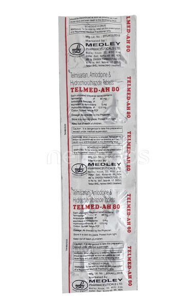 telmed ah 80mg tablet