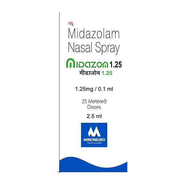 midazom 25 md 1.25 nasal spray 2.5ml