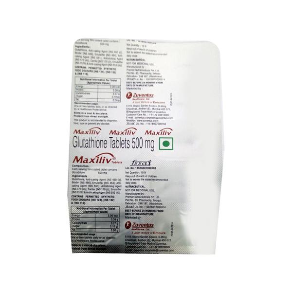 maxiliv glutathione Maxiliv Injection | Gastrointestinal main image 0