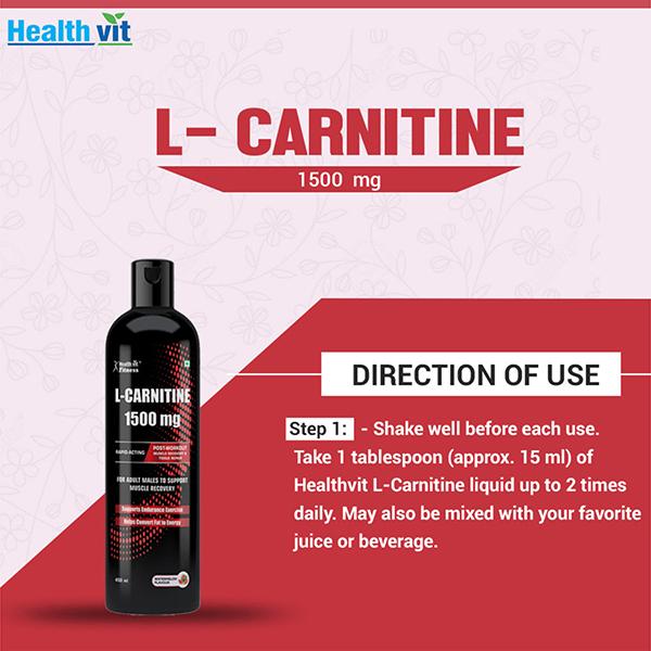 Healthvit L-Carnitine 1500 mg Liquid