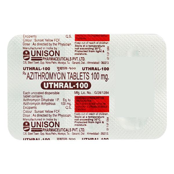 Uthral 100mg Tablet 3'S Price, Uses, Side effects, Substitutes | Netmeds