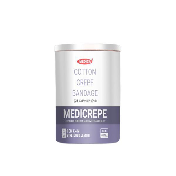 Buy Medica Medicrepe Cotton Crepe Bandage (6 cm x 4 mtr) Online at ...