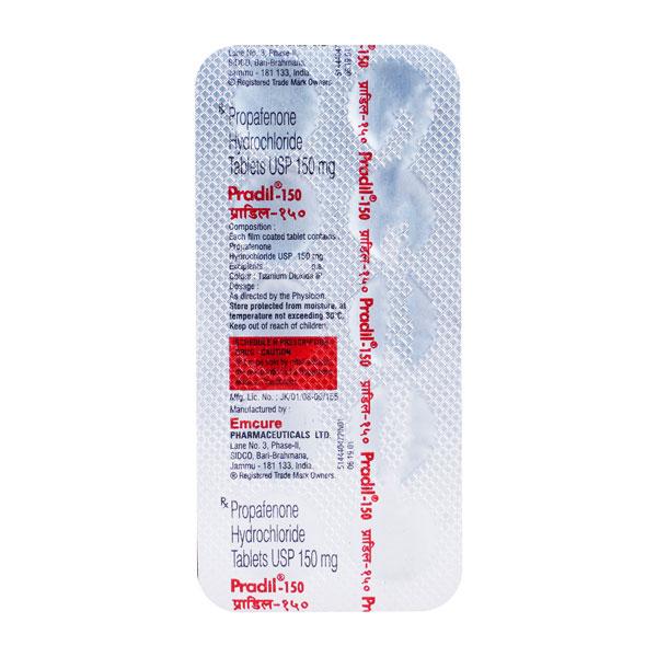 Pradil 150mg Tablet 10'S Price, Uses, Side effects, Substitutes | Netmeds