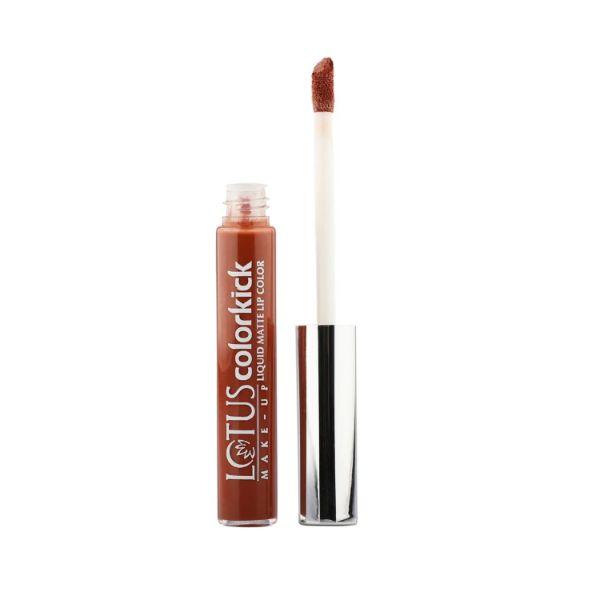 Buy Lotus Makeup Colorkick Liquid Matte LipColor Need Coffee CLM02 6 gm ...