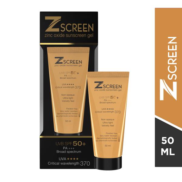 Z SCREEN UVB SPF 50+ PA+++ Sunscreen Gel 50ml Price, Uses, Side effects ...