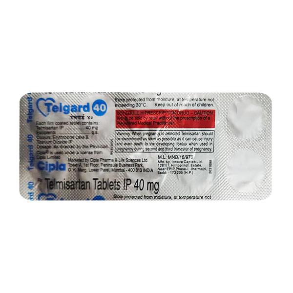 Buy Telgard 40mg Tablet 10'S Online at Upto 25% OFF | Netmeds