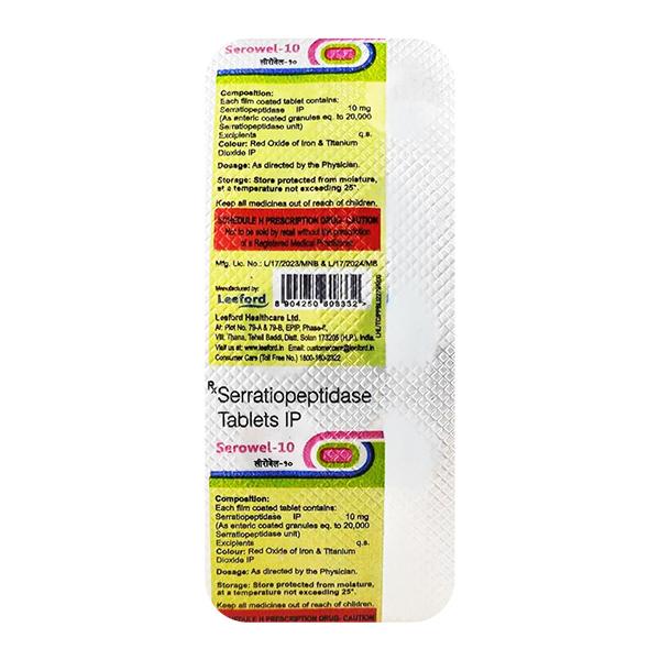 Serowel 10mg Tablet 10'S Price, Uses, Side effects | Netmeds