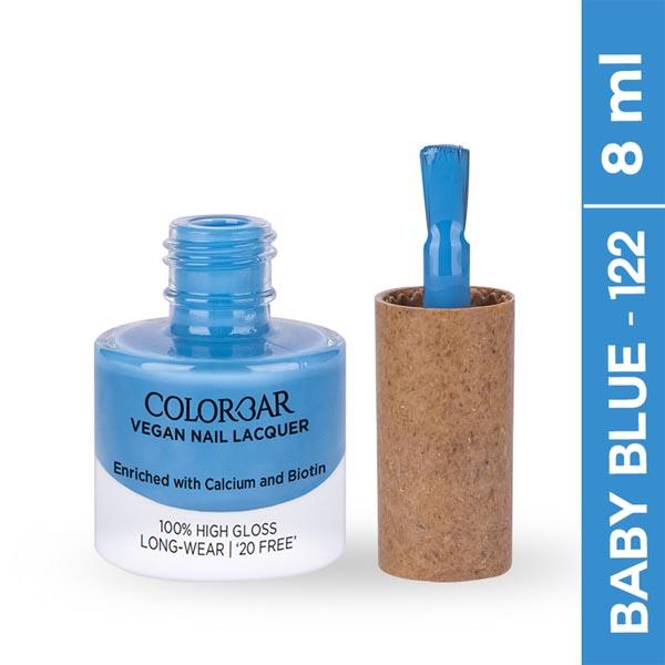 Buy Colorbar Vegan Nail Lacquer-Baby Blue-122 8 ml Online at Discounted ...
