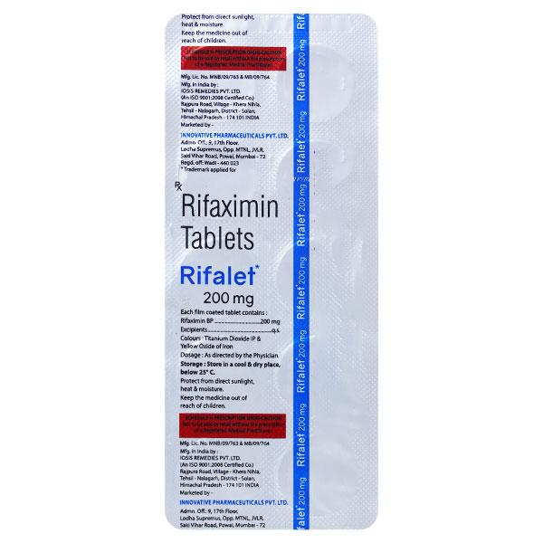 RIFALET 200mg Tablet 10's : Price, Uses, Side Effects | Netmeds