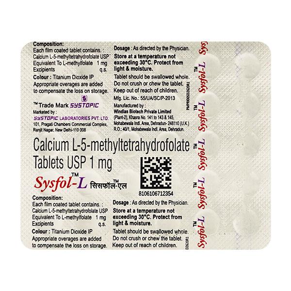 SYSFOL L Tablet 30's Price, Uses, Side effects, Substitutes | Netmeds