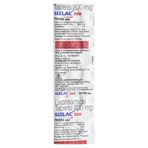 sizlac 200mg tablet