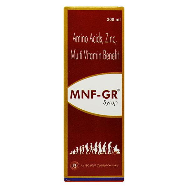 MNF GR Syrup 200ml Price, Uses, Side effects, Substitutes | Netmeds