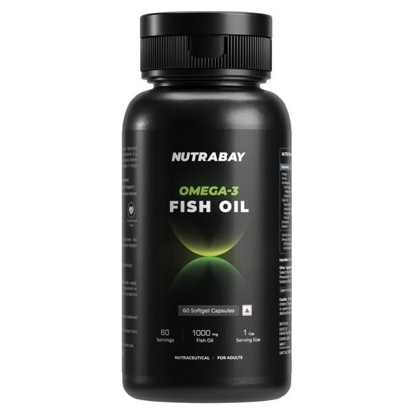 Buy Nutrabay Wellness Omega 3 Fish Oil 1000mg Capsule 60's Online at ...