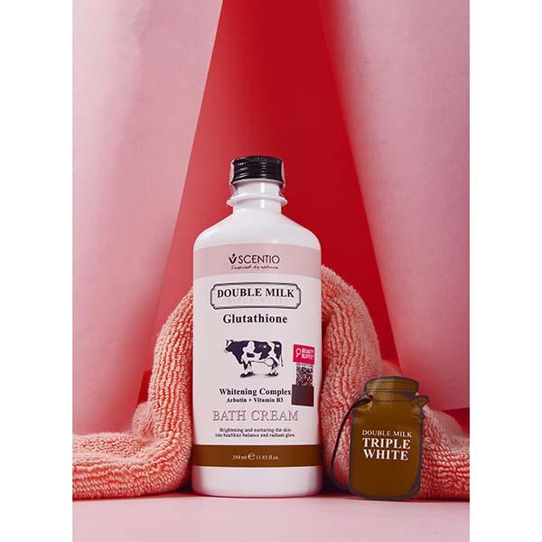 double milk triple white glutathione Buy Scentio Double Milk Triple White Organic Bath Cream 350 ml Online at  Discounted Price