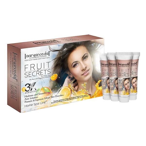 Buy Aryanveda Fruit Secrets Facial Spa Kit for All Skin Type 55 gm