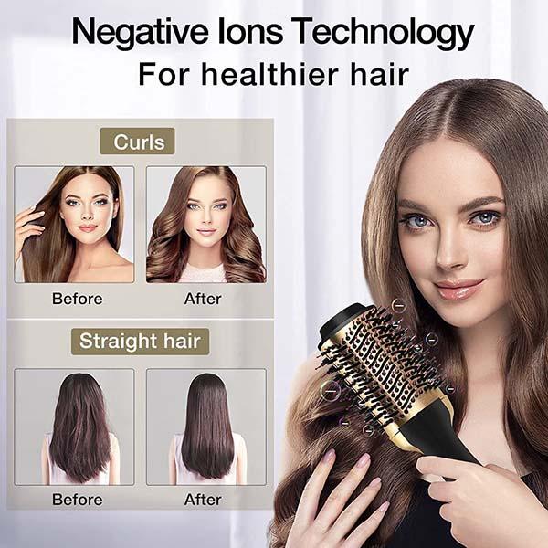 Step Hair Styler Hair Dryer Brush For Long Hair How To Blow Dry
