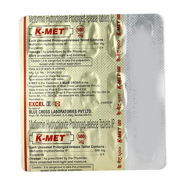 k met 500mg tablet