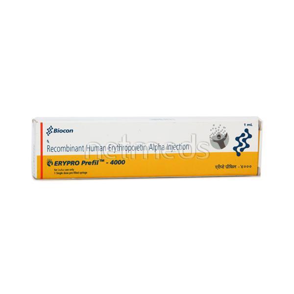 erypro prefil 4000iu injection pfs 1ml