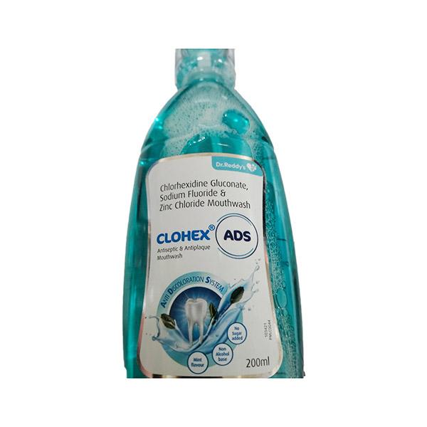 CLOHEX ADS MINT FLAVOUR NO SUGAR ADDED Mouth Wash 200ml Price, Uses ...
