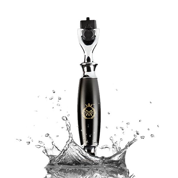 Buy India Grooming Club Matte black Shaving Razor Handle 1's Online at ...