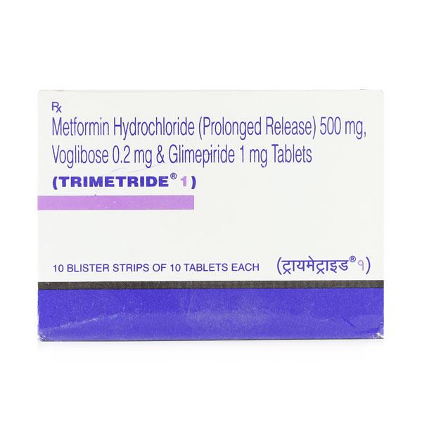 Trimetride 1mg Tablet 10'S : Price, Uses, Side Effects | Netmeds