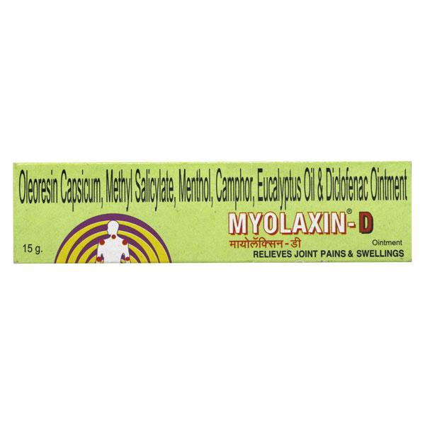 Myolaxin D Ointment 15gm Price, Uses, Side effects, Substitutes | Netmeds