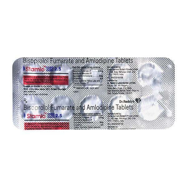 Buy STAMLO BIS 2.5 Tablet 10's Online | Netmeds