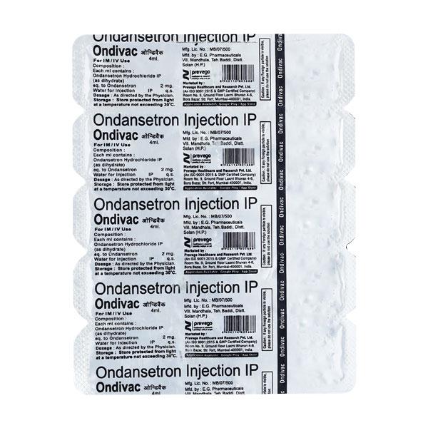 ONDIVAC Injection 4ml Price, Uses, Side effects, Substitutes | Netmeds