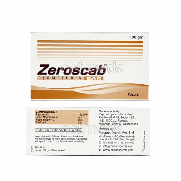 Buy Zeroscab Bar 100gm Online at Upto 25% OFF Netmeds