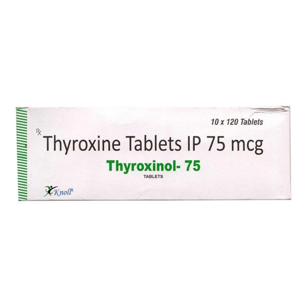 THYROXINOL 75 Tablet 120's Price, Uses, Side effects, Substitutes | Netmeds