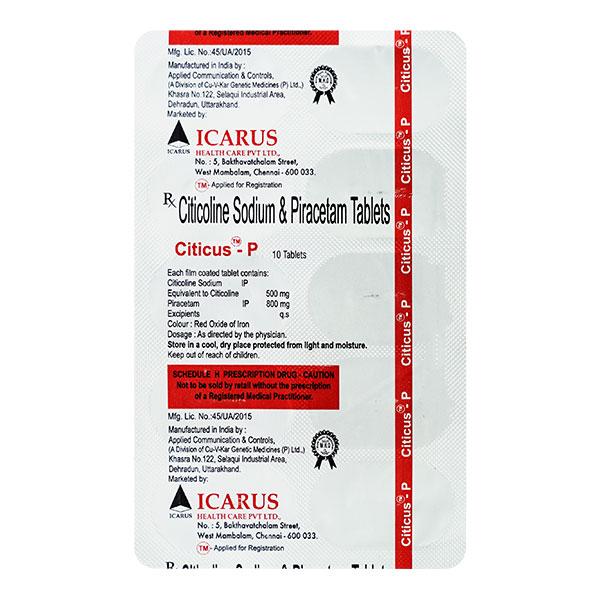 CITICUS P Tablet 10's Price, Uses, Side effects, Substitutes | Netmeds