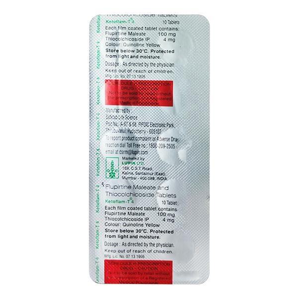 ketoflam t 4mg tablet