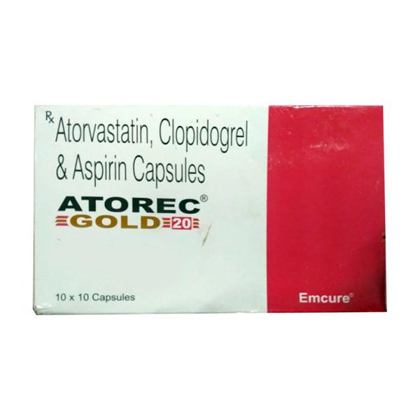 ATOREC GOLD 20 Capsule 10's Price, Uses, Side effects, Substitutes ...