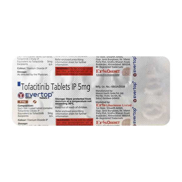 EVERTOP 5mg Tablet 10's Price, Uses, Side effects, Substitutes | Netmeds