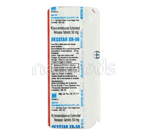 Desstar XR 50mg Tablet 10'S : Price, Uses, Side Effects | Netmeds