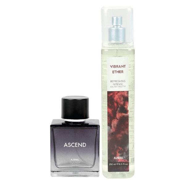 Buy Ajmal Ascend EDP & Vibrant Ether EDT For Men & Women Combo Pack Of ...