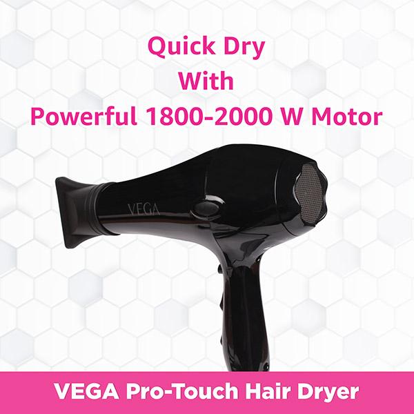 Buy Vega Pro Touch 2000w Professional Hair Dryer with Cool Shot