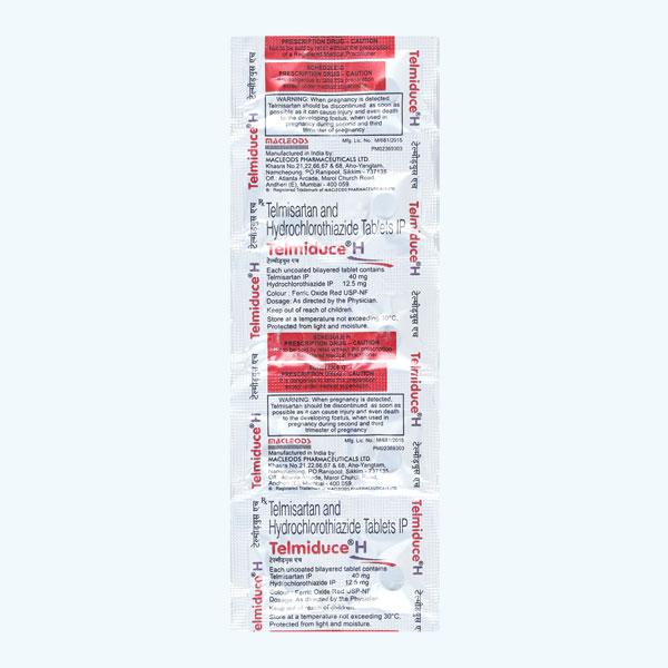 Telmiduce H Tablet 10'S : Price, Uses, Side Effects | Netmeds