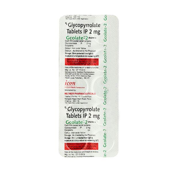 gcolate 2mg tablets