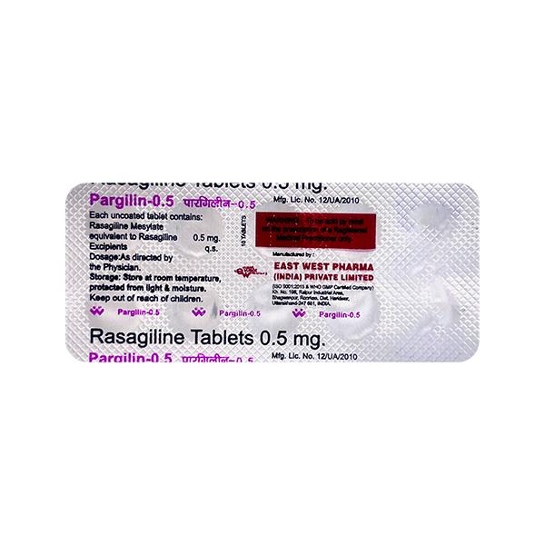 Pargilin 0.5mg Tablet 10'S Price, Uses, Side effects, Substitutes | Netmeds