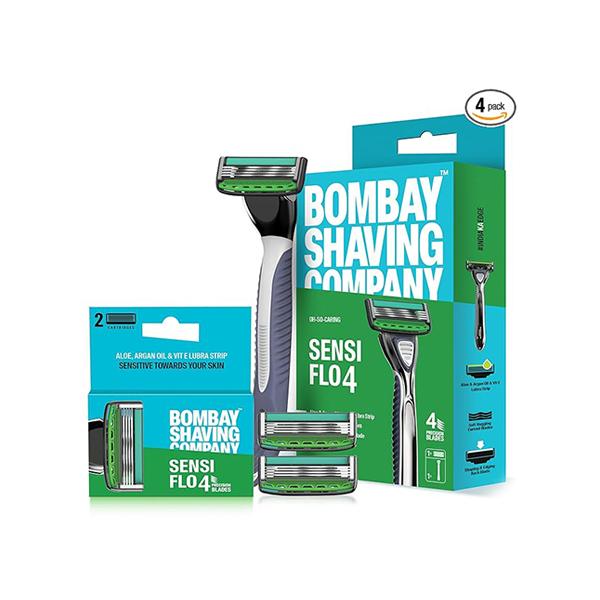 Buy Bombay Shaving Company Sensiflo-4 Razor with Cartridge 2's Online ...