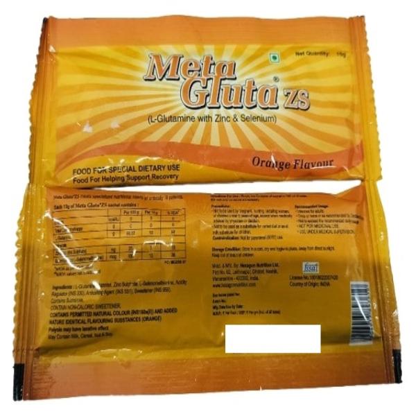 Meta Gluta Zs Orange Flavour Sachet 15 g 15 g Online at Discount Price ...
