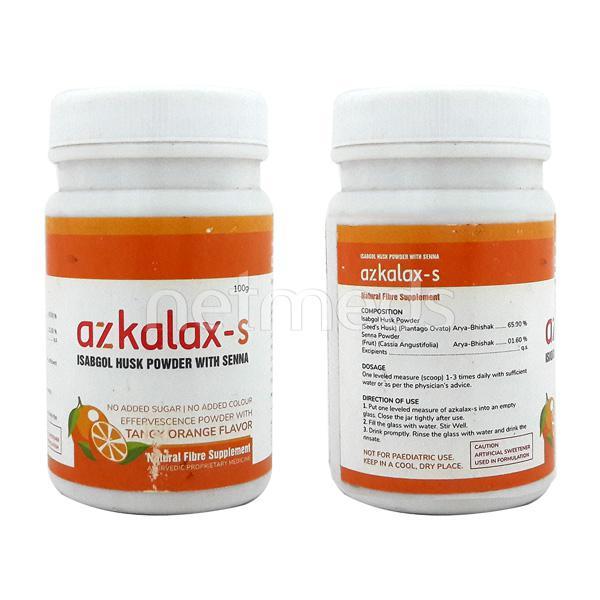 azkalax s tangy orange flavour powder 100gm