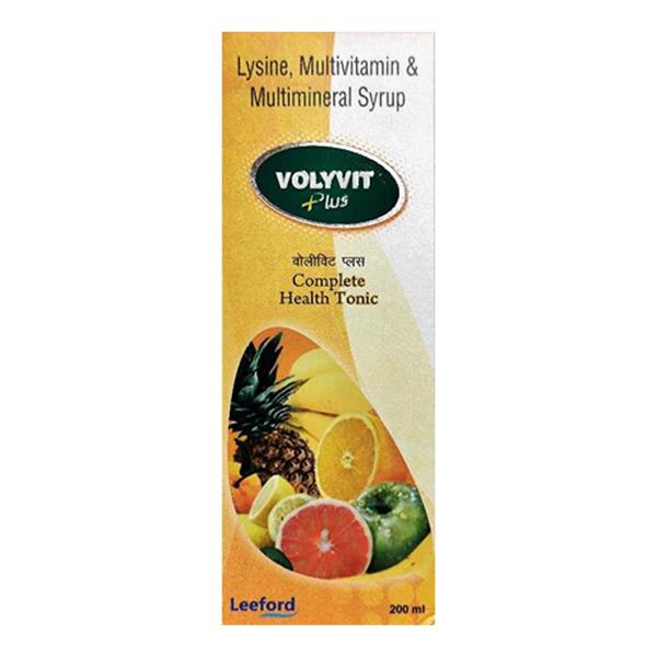 Volyvit Plus Syrup 200ml Price, Uses, Side effects | Netmeds